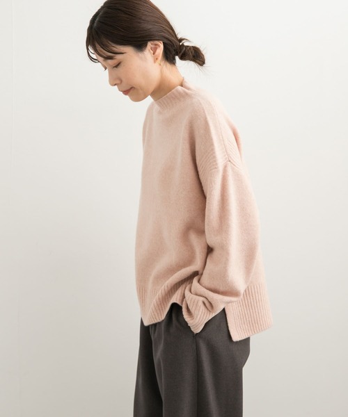 Theory サイドスリット　セーター　　新品 Theory - ドライコットンVネックニット / 両サイドスリット / 綿100