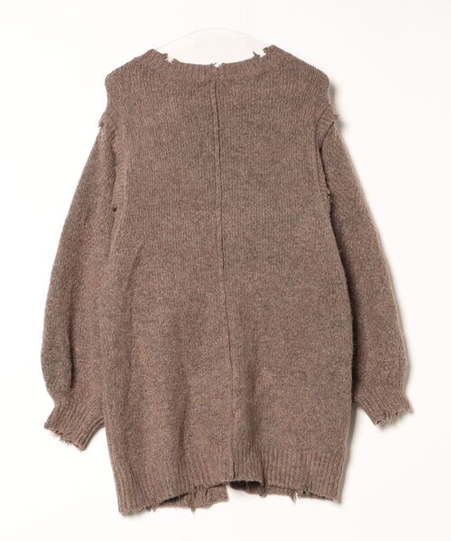 「Kastane」 ニットカーディガン 1 ブラウン レディース_画像2