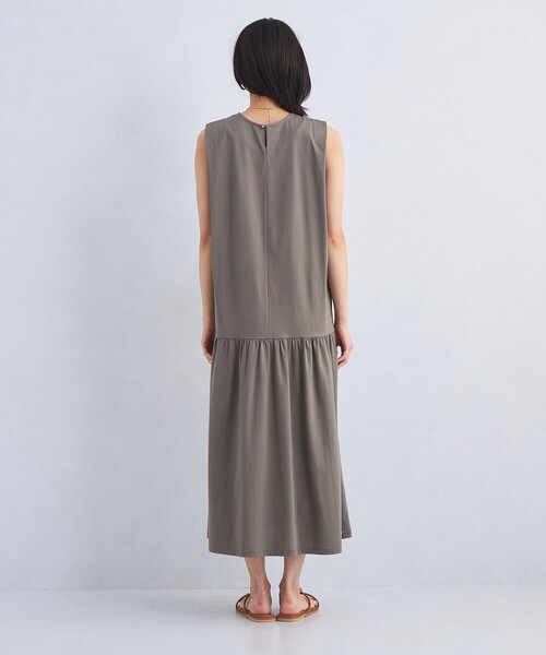 値下げグリーン ノースリーブ シンプルリフトワンピース UNITED ARROWS green label relaxing｜[size SHORT/TALLあり