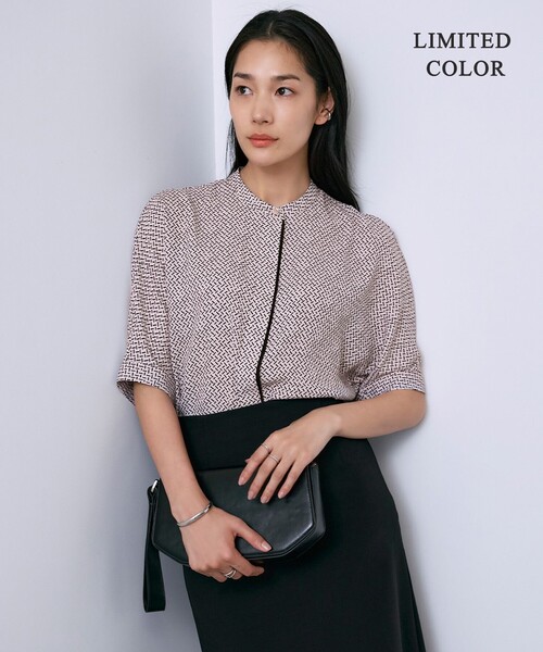 【美品】24ss BackSatinAmunzen バンドカラー ブラウス 比翼 楽天市場】【WEB限定カラーあり・速乾・洗える