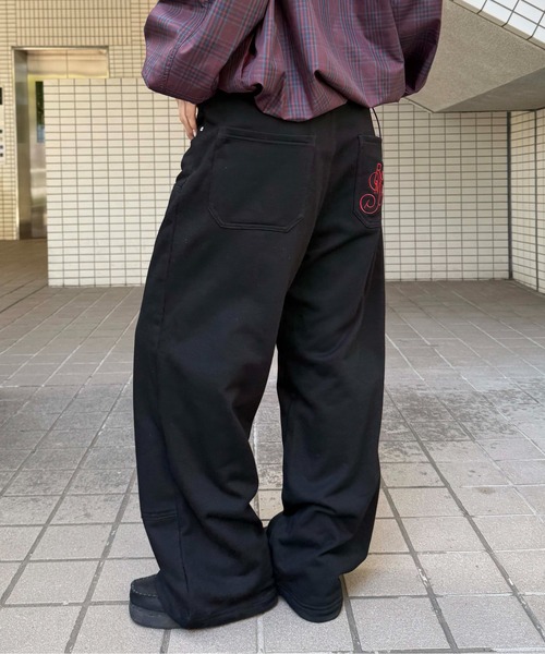 スウェットパンツ ジャージ ダブルニースウェットパンツ メンズ