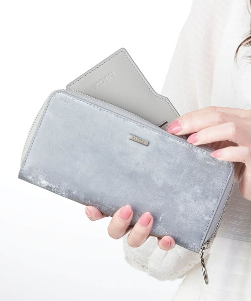 BARCOS（バルコス） 財布 「BARCOS/バルコス」シルキーレザーラウンド