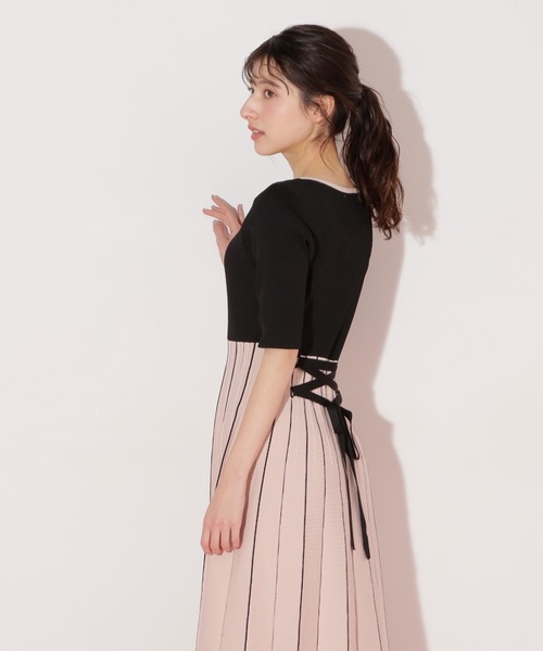 【新品】JILL by JILLSTUART　プリーツニットワンピース JILL by STUART ワンピース プリーツニットワンピース