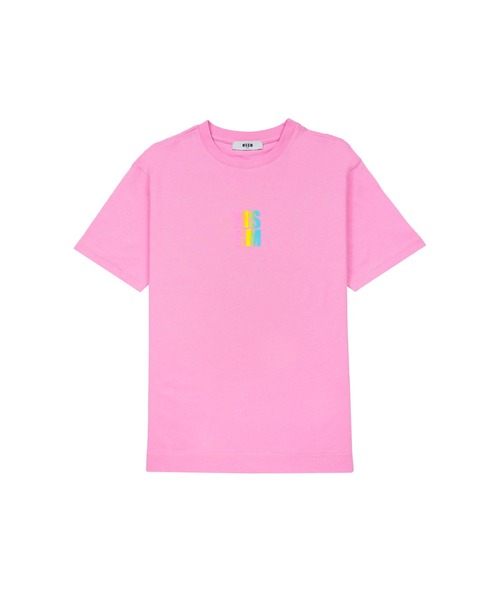 MSGM KIDS tシャツ MSGMレインボーロゴTシャツ キッズ 子供服
