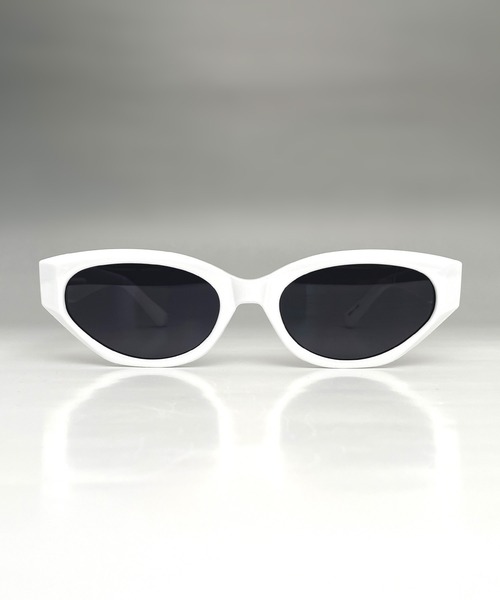 サングラス オーバル ビジュー バタフライ メタル リムレス UVカット サングラス メガネ 韓国 ストリート メンズ レディース レディース メンズ | Candlestick | 06