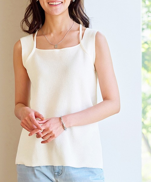美品】Mサイズsalsation サルセーションノースリーブ黒 トップス 公式 