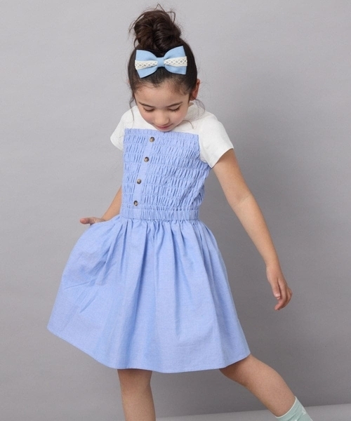 a.v.v（アー・ヴェ・ヴェ） ワンピース 「140-150」ドッキングデザイン