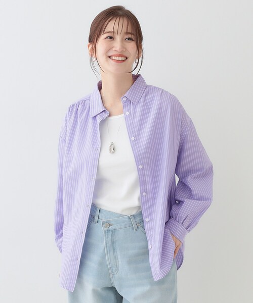 SHOO・LA・RUE（シューラルー） ブラウス シャツ 夏 「洗える」バック