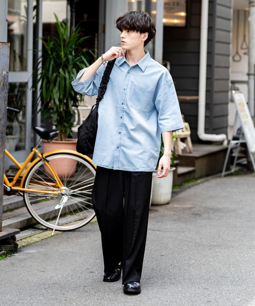 Rocky Monroe シャツ オーバーサイズユーズドケミカルウォッシュ