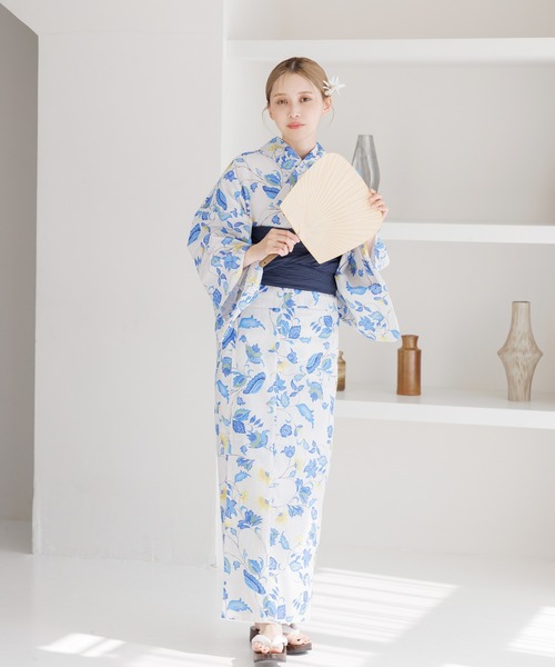 Dita 浴衣 帯付き 2025 浴衣5点セット(ゆかた・帯・下駄・着付けマニュアル