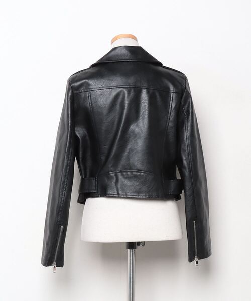 「chuu」 ライダースジャケット FREE ブラック レディース_画像2