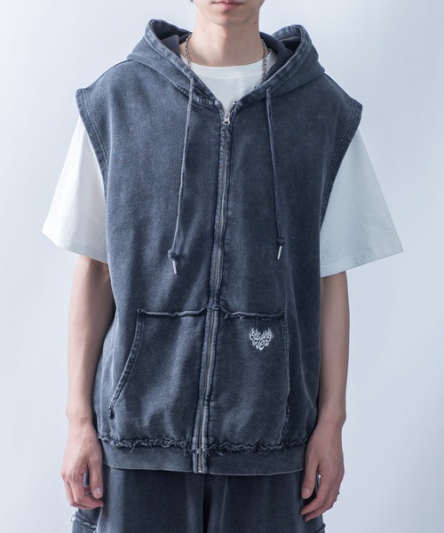 m*y様 99AW HELMUT LANG ノースリーブニットパーカー ベスト 99AW HELMUT LANG ノースリーブニットパーカー ベスト 本人期