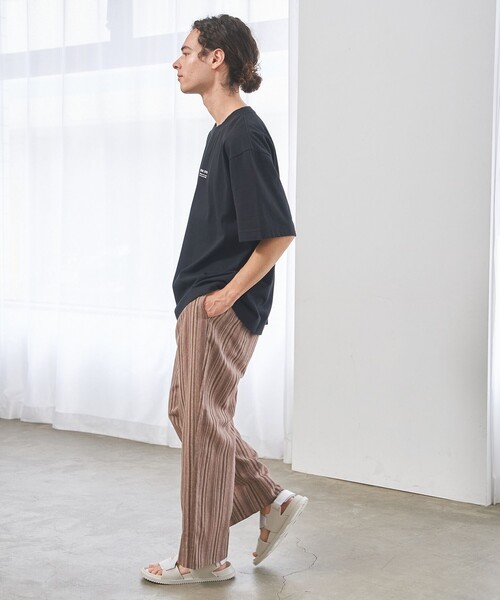 J.PRESS YORK STREET ワイドパンツ パンツ 「UNISEX」コットンリネン