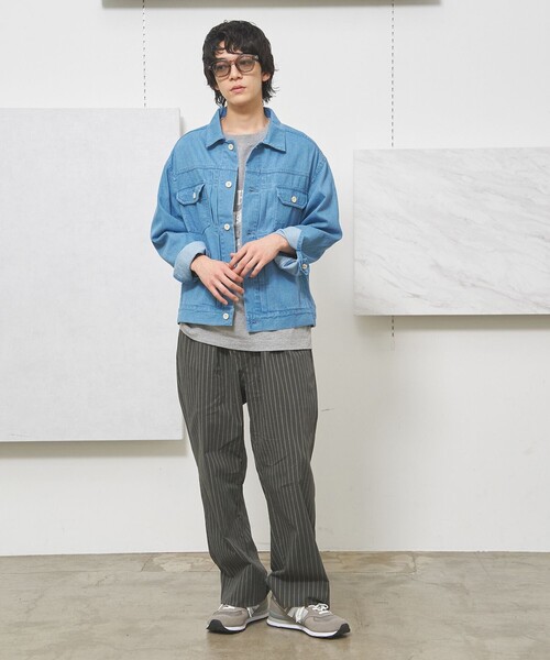 J.PRESS YORK STREET ワイドパンツ パンツ 「UNISEX」コットンリネン