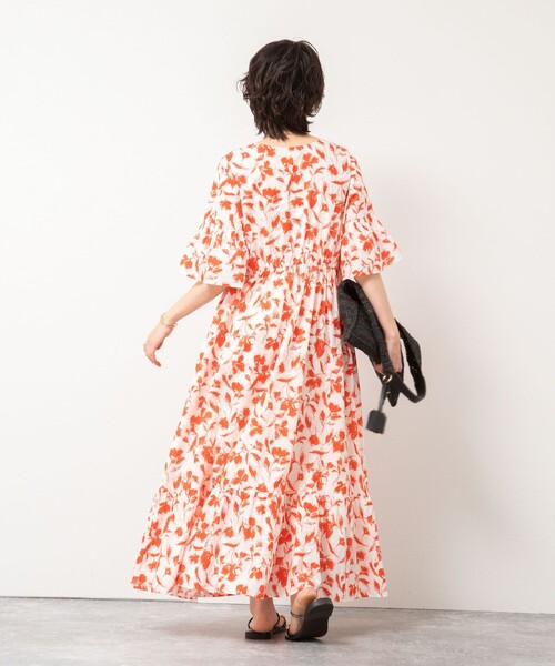 【新品】NOLLEY'S Sophi 花柄ロングワンピース　28,600円 NOLLEY'S Sophi ワンピース ウォッシャブルアートフラワー