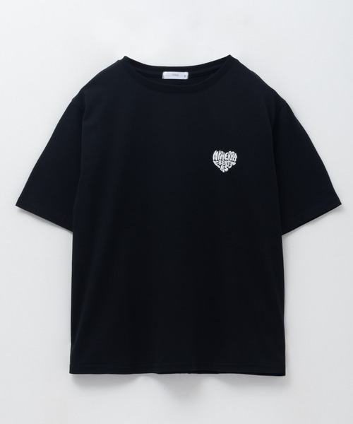 NAVY tシャツ ハートロゴ刺繍Tシャツ レディース : ZOZOTOWN Yahoo!店