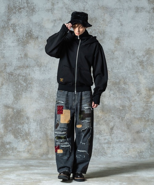 パーカー Layered Neck Hoodie / レイヤードネックフーディ メンズ レディース | glamb | 08