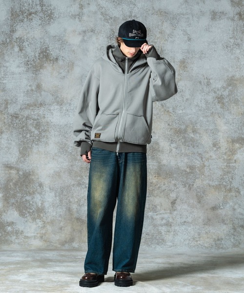パーカー Layered Neck Hoodie / レイヤードネックフーディ メンズ レディース | glamb | 09