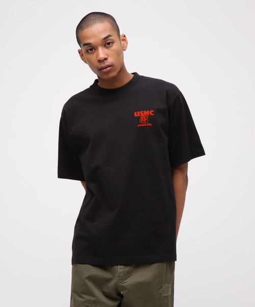 AVIREX tシャツ USMC BULLDOG T-SHIRT / ブルドック 半袖Tシャツ