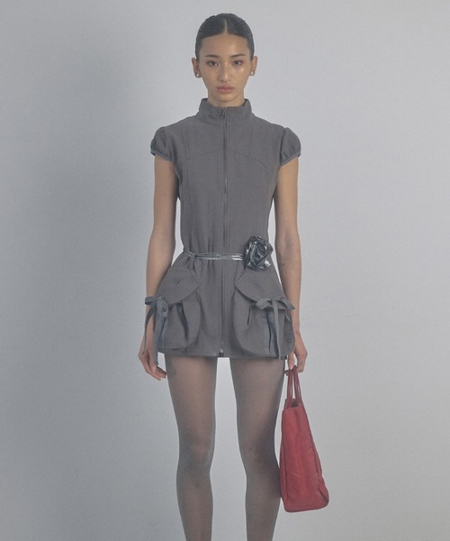 【SCULPTOR/スカルプター】Cargo Zip-Up Dressワンピース SCULPTOR/スカルプター】Cargo Zip-Up Dressワンピース