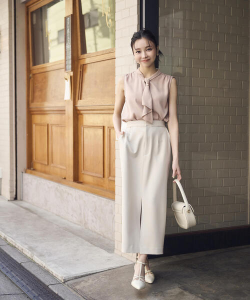PROPORTION BODY DRESSING ブラウス シャツ パール付きフリル