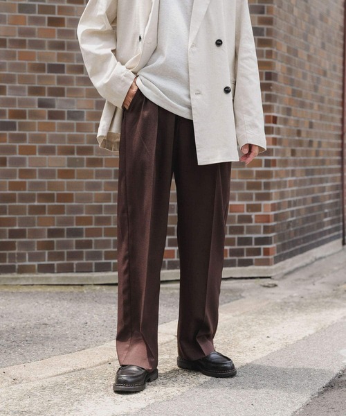 【ARTISAN】ベスト&スラックス ITEMS URBANRESEARCH スラックス 2タックセンタープレス