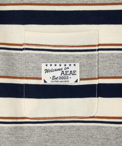 aeae tシャツ STRIPE PK T-SHIRTS レディース メンズ : ZOZOTOWN Yahoo