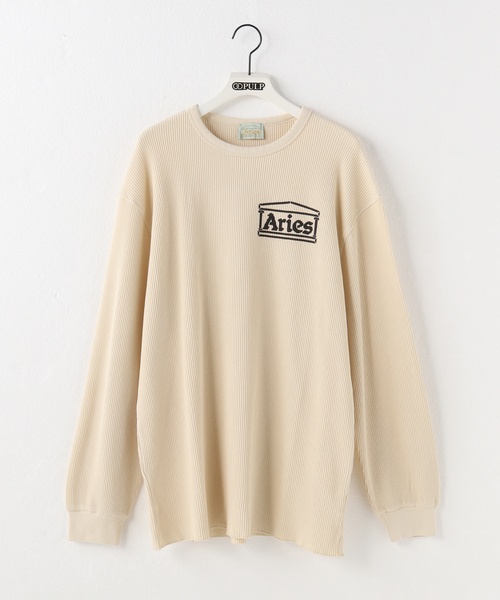 ARIES（アリーズ） tシャツ 「ARIES / アリーズ」WAFFLE LS TEE メンズ