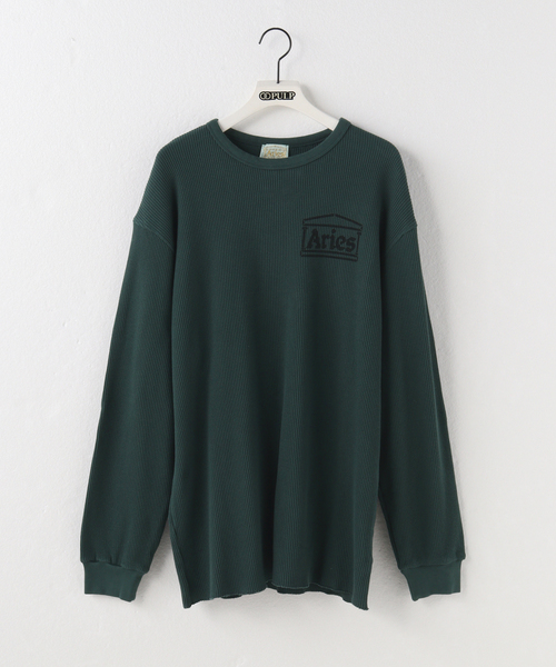 ARIES（アリーズ） tシャツ 「ARIES / アリーズ」WAFFLE LS TEE メンズ