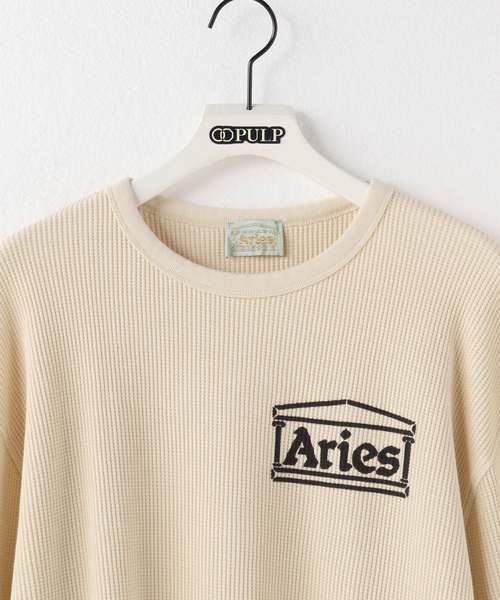 ARIES（アリーズ） tシャツ 「ARIES / アリーズ」WAFFLE LS TEE メンズ