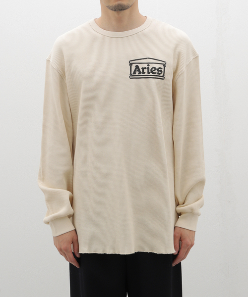 ARIES（アリーズ） tシャツ 「ARIES / アリーズ」WAFFLE LS TEE メンズ
