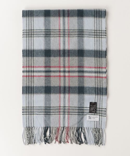 【Johnstons of Elgin】新品未使用タグ付き / チェックマフラー Johnstons of Elgin カシミヤ タータンチェックマフラー （マフラー