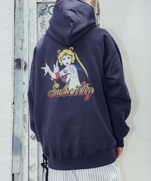 Subciety（サブサエティ） パーカー Moon light hoodie メンズ
