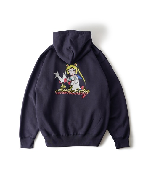 SUBCIETY サブサエティ Moon light hoodie subciety メンズ パーカー プルオーバー スウェット 裏起毛 送料無料 ストリート atftps Subciety（サブサエティ） パーカー Moon light hoodie メンズ