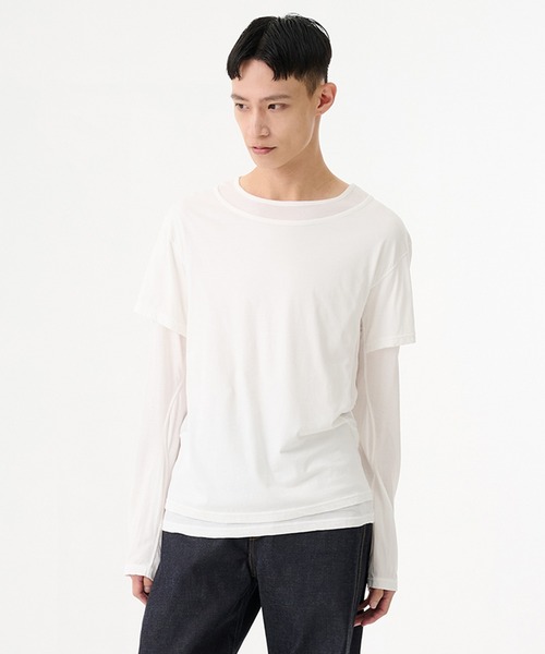 NVRFRGT（ネヴァーフォーゲット） tシャツ 別注 DOUBLE LAYERD LONG