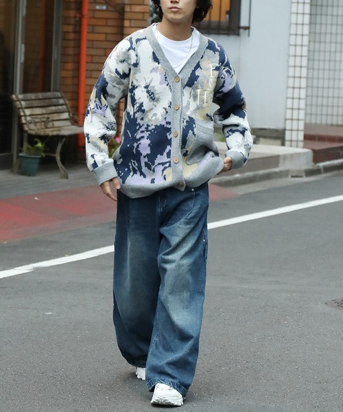 ワイドパンツ ジーンズ ルーズバルーンシルエットデニムパンツ メンズ