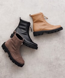 HIMIKO ブーツ 「HIMIKO」「撥水」フロントジップブーツ/651409