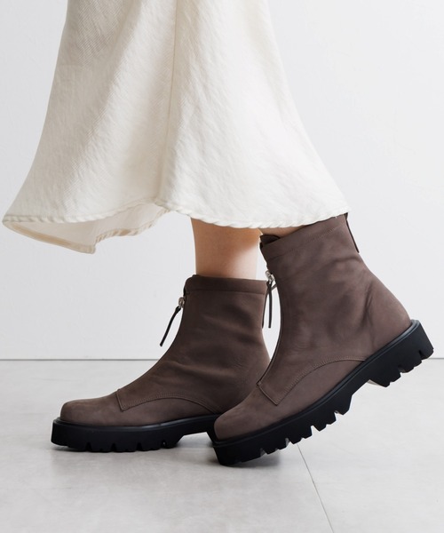HIMIKO ブーツ 「HIMIKO」「撥水」フロントジップブーツ/651409