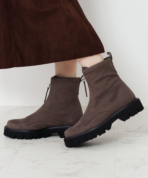 HIMIKO ブーツ 「HIMIKO」「撥水」フロントジップブーツ/651409