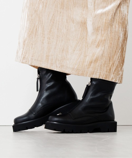 HIMIKO ブーツ 「HIMIKO」「撥水」フロントジップブーツ/651409