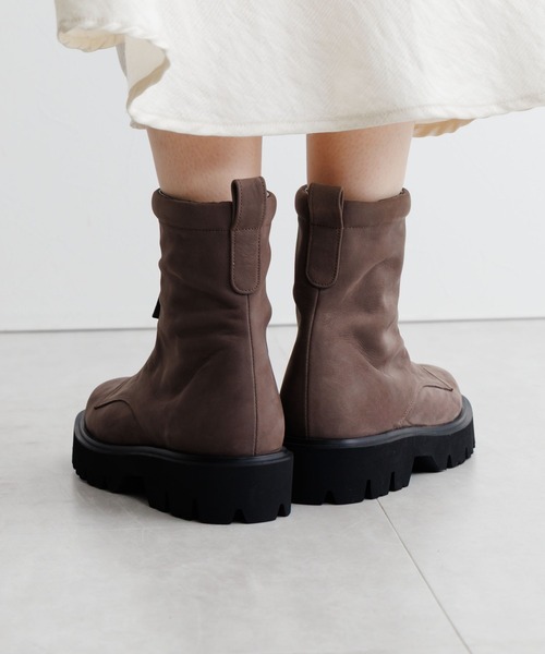 HIMIKO ブーツ 「HIMIKO」「撥水」フロントジップブーツ/651409