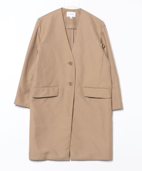 BEAUTY＆YOUTH UNITED ARROWS ノーカラーコート SMALL ベージュ