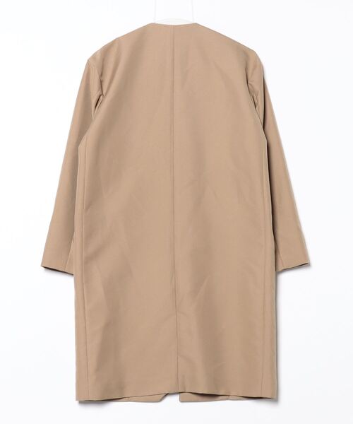 UNITED ARROWS ベージュ ノーカラーコート カシミア混 UNITED ARROWS（ユナイテッドアローズ） ノーカラーコート 36 ベージュ