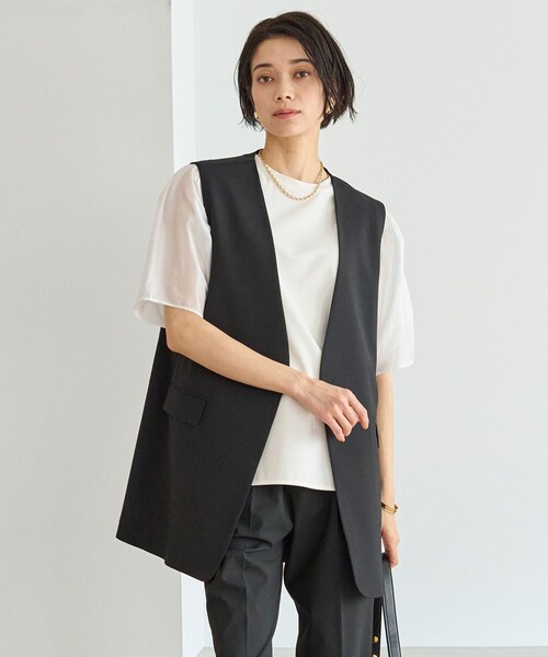 「UNFILO」 ベスト SMALL ブラック レディース