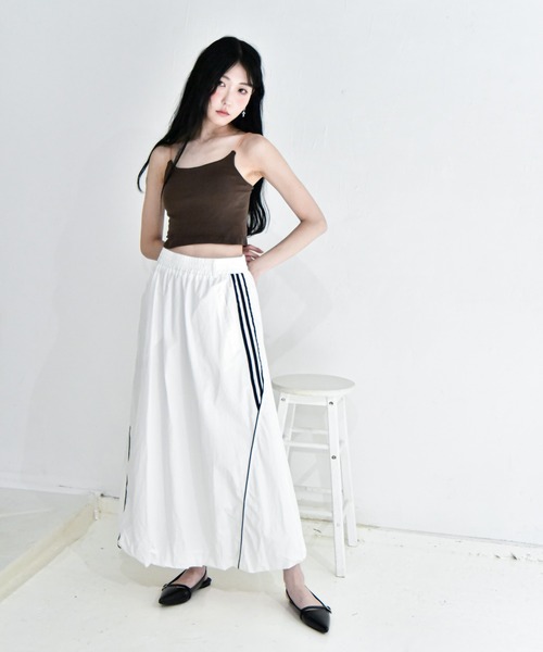 ロング スカート 配色ラインバルーンスカート : ZOZOTOWN Yahoo!店