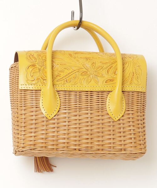 【極美品】PATOU イエロー かごバッグ 極美品】PATOU イエロー かごバッグ