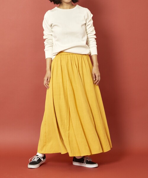 Freada（フリーダ） フレアスカート ONE SIZE イエロー レディース