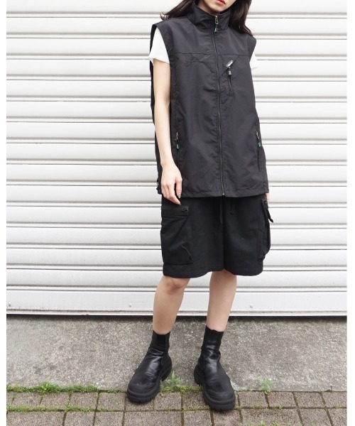 エディション　黒 ナイロン ベスト The Endless Summer（エンドレスサマー） ナイロンジャケット TES GOLF