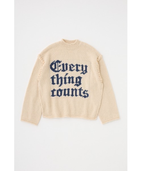 MOUSSY（マウジー） ニット セーター KNITTED WORDS セーター