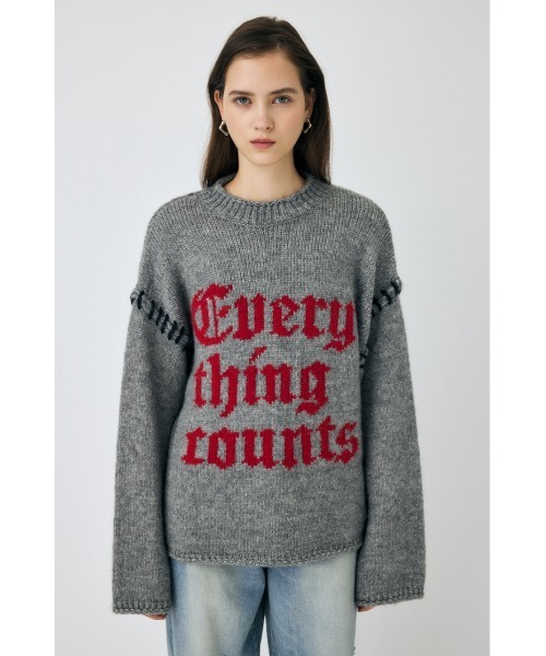 MOUSSY（マウジー） ニット セーター KNITTED WORDS セーター